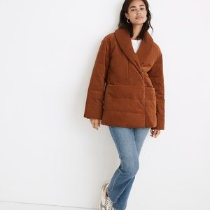 NWT-Madewell-Corduroy Ensley Quilted Jacket
